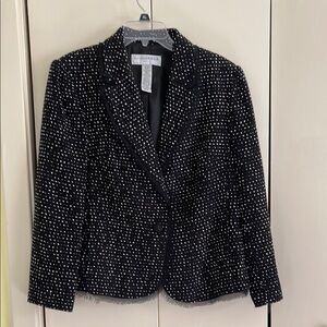 Sag Harbor Black and White Polka Dot Jacket